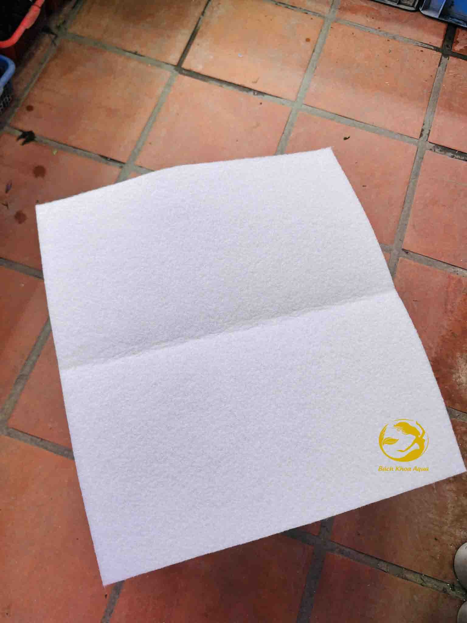 Bông lọc trắng 40x45cm